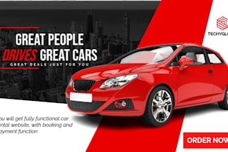develop car website, car dealer website, car rental website
