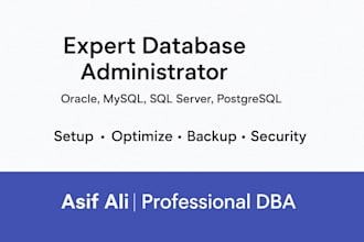 design oracle forms, reports, and manage oracle databases professionally
