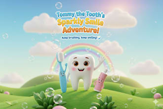 design cute storybook and cartoon art for children