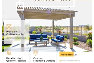 design a clean modern business flyer that converts