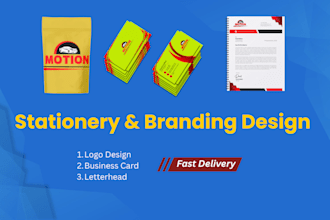 design professional logo, business card, and letterhead