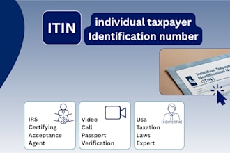 obtain your itin individual taxpayer identification number as irs caa