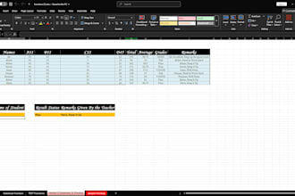 design automated excel accounting sheets