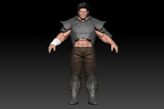 model 3d figure, 3d character, toy figurine, 3d printing, 3d rendering