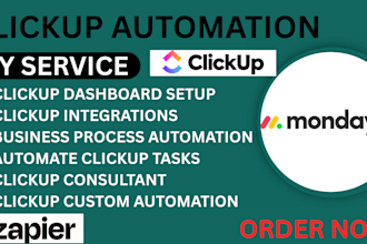 setup monday com monday crm make automation dashboard zapier automation clickup