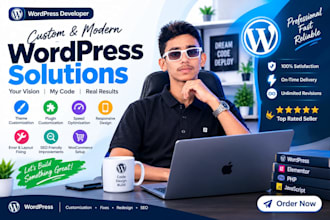 customize or redesign your wordpress website and theme
