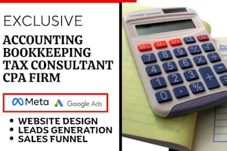 generate accounting bookkeeping forensic accounting tax preparation leads