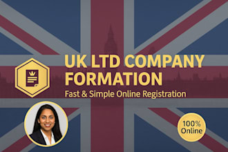 register your UK ltd company formation with registered office and tax id