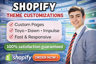 customize shopify toyo theme dawn impulse theme collection pages, product page