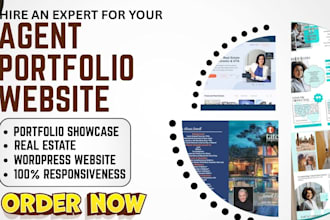 design agent portfolio website property showcase slider contact CRM integration