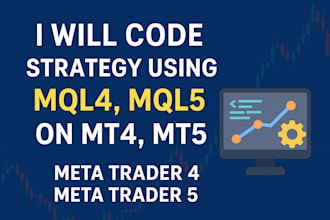 code strategy using mql4, mql5 on mt4, mt5, metatrader 4, mt5, mt4, metatrader 5