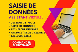 je serai votre assistant virtuel pour la saisie de données