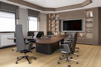 renovate office internal, lobby, 3d rendering, room,floor plan, commercial space