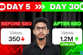 be your best youtube video SEO expert and channel growth manager