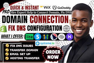 connect domain fix shopify dns website email migration redirect transfer wix ssl