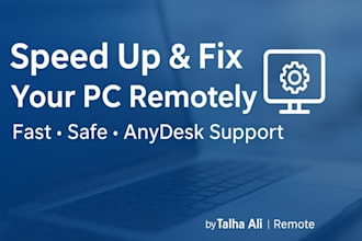 remotely fix, optimize, and speed up your PC using anydesk