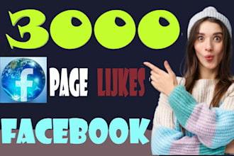 contribute to grow up 3000 your facebook followers