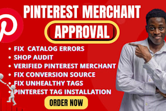 setup pinterest catalog, tag and get a pin merchant verified