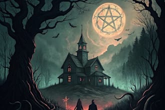 create anything dark art, horror, for merch and cover art