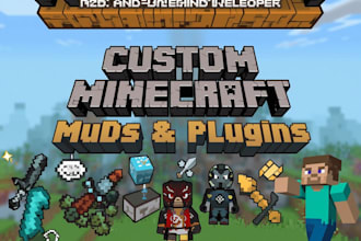 create custom mincraft forge and neo forge or fabric mods game