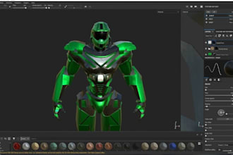 model 3d wearable armor, cosplay armor, 3d helmet for 3d printing and game