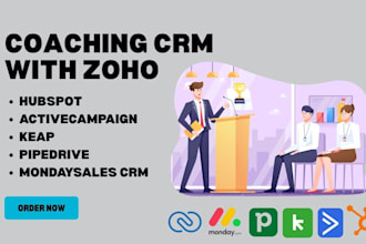 integrate coaching CRM with zoho hubspot keap pipedrive activecampaign mondaycrm