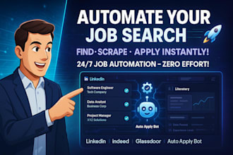 automate job hunting with advanced job finder, listing scraper, auto apply bot