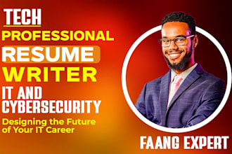 write technical, cyber security, soc analyst, data science, or IT resume