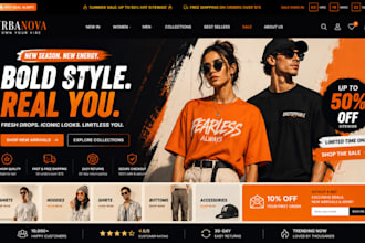 design a fashion store clothing website shopify clothing store fashion website