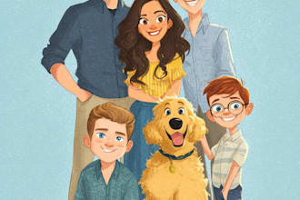 do an portrait into cartoon disney