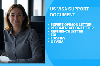write your expert letters for eb2niw eb1 eb1a o1 visa opinion letters