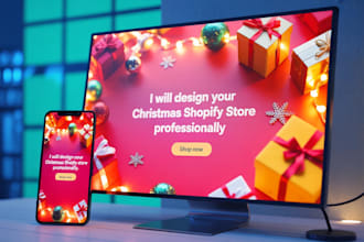 build your christmas shopify store, shopify dropshipping store website