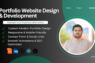 build a modern portfolio website
