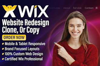 design, redesign, clone, or copy your wix website professionally