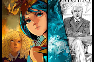 draw comic book page anime manga comic book cover