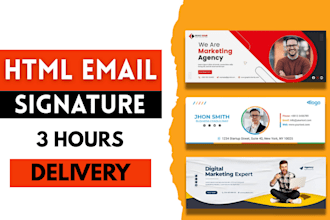 design a professional, clickable, and responsive HTML email signature