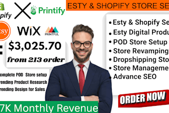 setup etsy shop, design etsy products planner, shopify print on demand