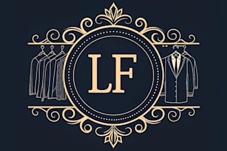 draw luxury fashion and clothing brand logo