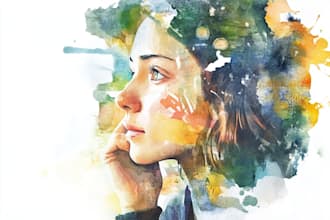 draw watercolor illustration and watercolor art