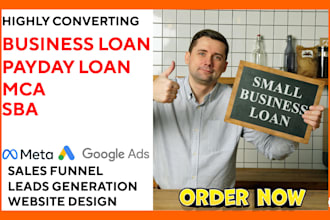 business loan mca sba payday loan leads and build website