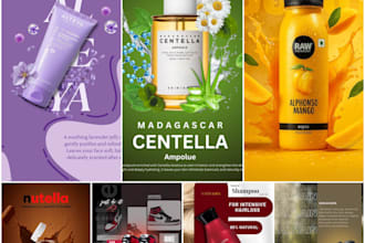 design product packaging and promotional flyers