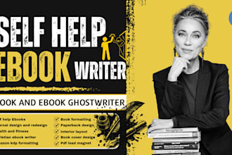 ghostwrite self help ebooks, wellness ebooks, and design workbooks and journals