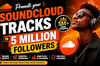 promote your soundcloud tracks to 5 million followers