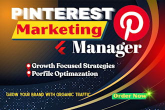 be your pinterest marketing manager for pin and board design