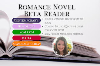 beta read your romance book