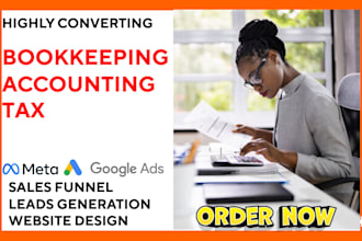 generate bookkeeping accounting tax leads and build website