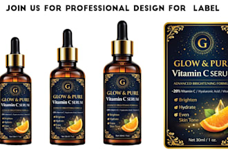 professional custom labels cosmetics, food, bottles and jars label design