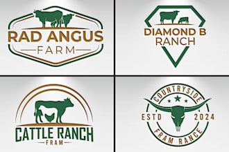 design a farm ranch outdoor logo vintage