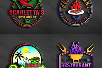 design food bakery restaurant cafe and coffee shop logo