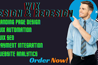 design redesign optimize landing page and speed up wix website wix studio site